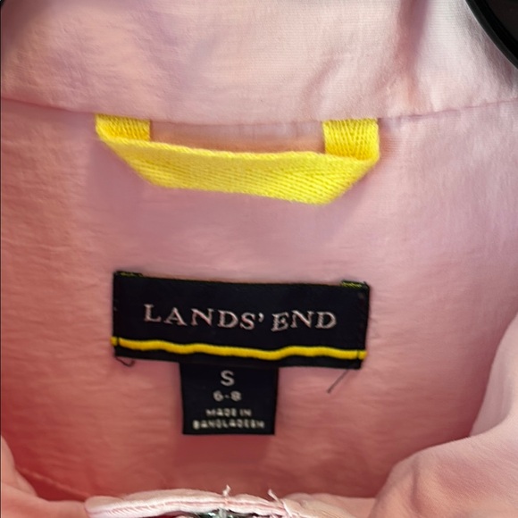Lands' End Light Pink Jacket with Hood size small - Picture 3 of 9